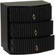 Powell® Ciarra Black 3-Drawer Nightstand-5