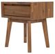 LH Home Gia Warm Pecan 1-Drawer Nightstand -0