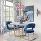 TOV Furniture Rocco Slub Navy Dining Chair-4