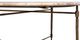 Furniture Classics Colmar Gray/White Cocktail Table with Antique Brass Base-3