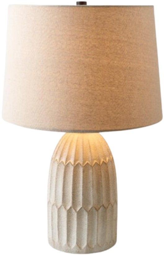 Surya Sines White Table Lamp-4