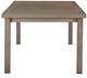 Signature Design by Ashley® Beach Front Beige Aluminum Outdoor Dining Table-2