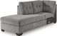 Signature Design by Ashley® Marelton 2-Piece Gray Left-Arm Facing Sofa Sleeper Sectional and Chaise-2