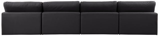 Meridian Furniture Comfy 4-Piece Black Armless Sofa-3