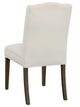 Fairfield® Customizable Entree Dining Camel Short Back Dining Chair with Tobacco Legs and Buttons-3