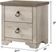 Crown Mark Patterson Beige Nightstand-2