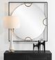 Uttermost® Hinson Black/Gold Square Mirror-1
