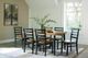 Signature Design by Ashley® Blondon 7-Piece Black/Brown Dining Table Set-4