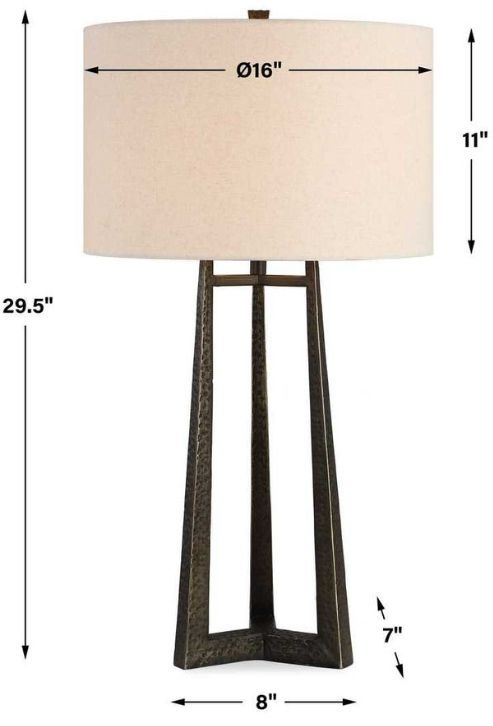 Uttermost® Midas Dark Bronze Table Lamp-3