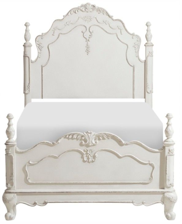 Homelegance® Cinderella Antique White Twin Post Bed-3