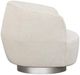 Fairfield® Customizable Dhalia Leather Lounge Chair with Nickel Metal Base-3