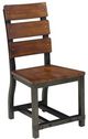 Mazin Furniture Holverson 5 Piece Rustic Brown/Gunmetal Dining Table Set-4