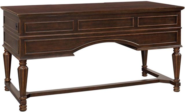 aspenhome® Weston Brown Ale 60" Half-Ped Desk-2