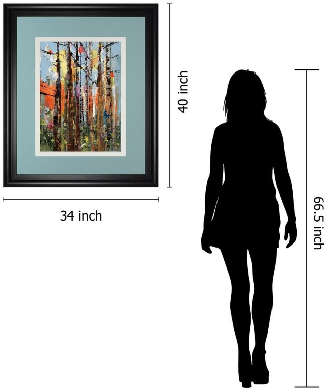 Classy Living Rebecca Meyers Eclectic Forest 34"W Wall Art-2