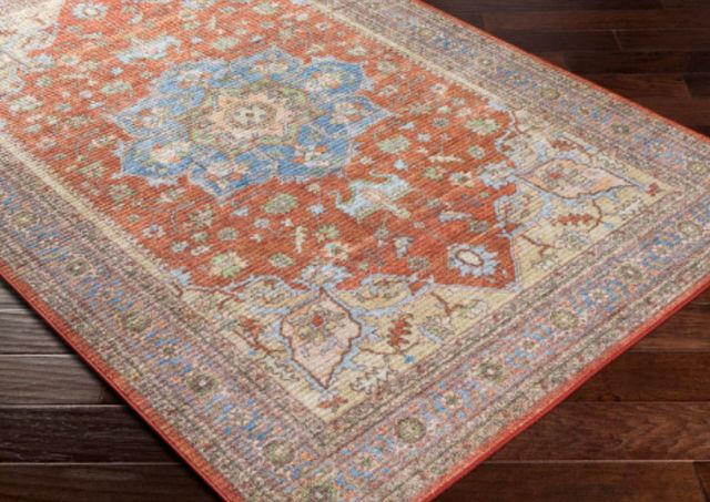 Surya Leicester Beige/Brick Red 4'x6' Area Rug-2
