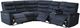 Kian® Furniture 188 3-Piece Thunder Blue Power Reclining Sectional-0