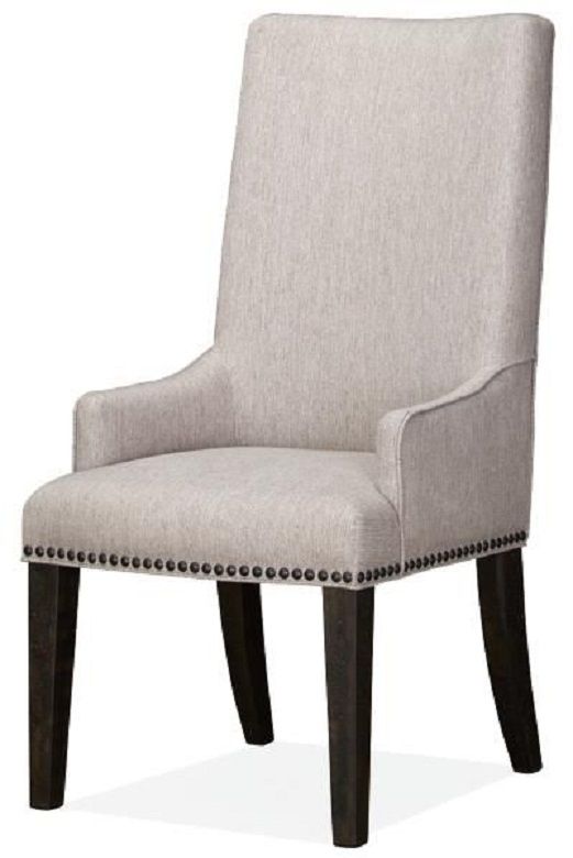 Magnussen Home® Sloan Peppercorn Upholstered Host Side Chair-1
