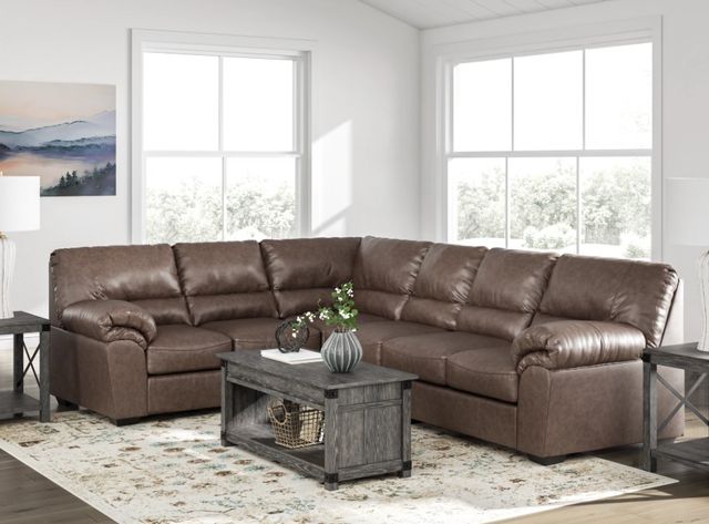 Signature Design by Ashley® Whitlock 3-Piece Umber Sectional Sofa-2