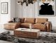 VIG Furniture Modrest Cambria Cognac Left Arm Facing Sectional Sofa-1