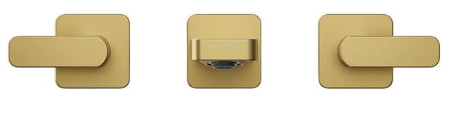 KOHLER® Parallel® Vibrant Brushed Moderne Brass Wall-Mount Bathroom Sink Faucet Trim-1