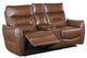 Furniture of America® Terentius Caramel Brown Power Reclining Loveseat-0
