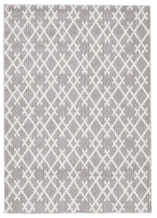 Signature Design by Ashley® Wadehall Gray/Ivory 5'x7' Medium Area Rug-0