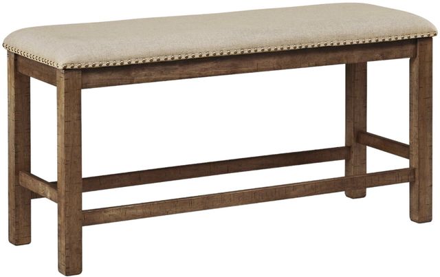 Signature Design by Ashley® Moriville Beige Counter Height Dining Bench-0