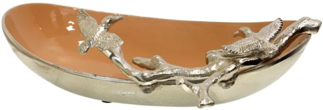 Stylecraft Nickle Plated Bowl with Bird and Branch Motif-0