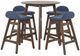 Liberty Furniture Space Savers 5-Piece Blue Jean Denim/Satin Walnut Gathering Table Set-0