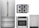Thor Kitchen® 4 Piece Stainless Steel Gas Kitchen Package-0