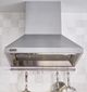 Viking® 3 Series 36" Martini Wide Chimney Wall Hood with Ventilator-1