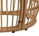 A & B Home Home Glass Top Wicker Coffee Table -3