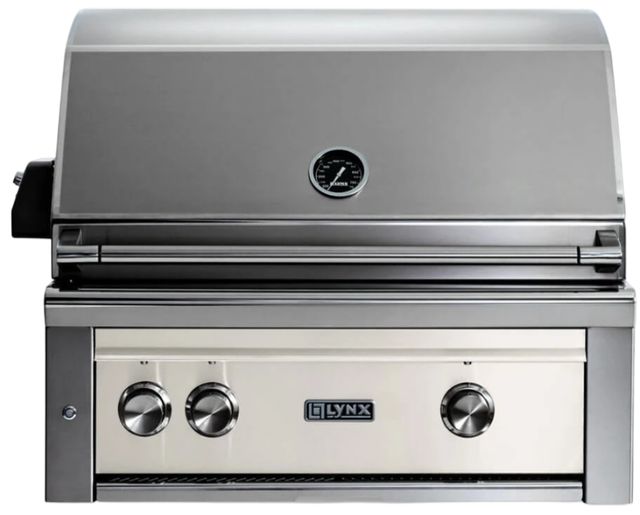 LYNX® Professional 2-Burner Glacier Built-In Natural Gas Grill with Rotisserie-0