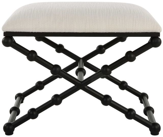 Uttermost®  Iron Satin Black Drops Small Bench-3