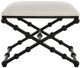 Uttermost®  Iron Satin Black Drops Small Bench-3
