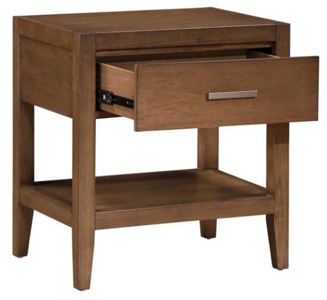 Homelegance® Evans Wire Brushed Light Brown Nightstand-3