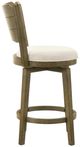 Armen Living Winsley 3-Piece Putty Brown/White Counter Stool Set-3