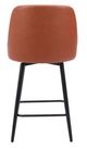 Zuo® Modern Keppel Brown Swivel Counter Stool-3
