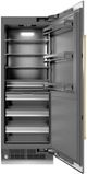 ZLINE Autograph Edition 30" 16.7 Cu. Ft. Stainless Steel Column Refrigerator with Polished Gold Accents-1