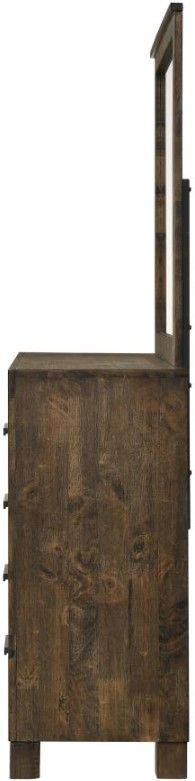 Coaster® Woodmont Rustic Golden Brown Dresser with Mirror -3