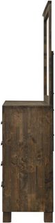 Coaster® Woodmont Rustic Golden Brown Dresser with Mirror -3