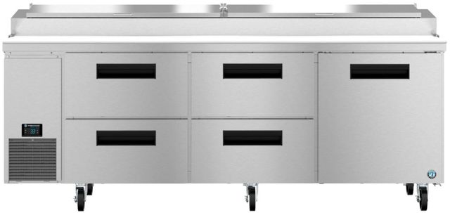 Hoshizaki 93" 29.3 Cu. Ft. Stainless Steel Three Section Pizza Prep Table Refrigerator with Innovative Air Distribution System-0