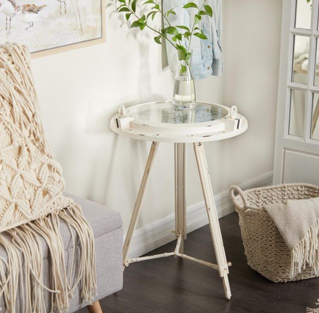 Deco Marche White 19" End Table-3