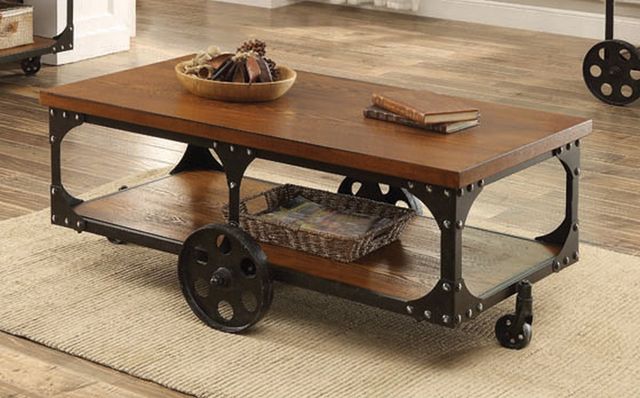 Coaster® Shepherd Rustic Brown Coffee Table-1