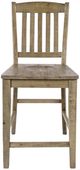 Jofran Inc. Carlyle Crossing Brown Slatback Counter Stool-2