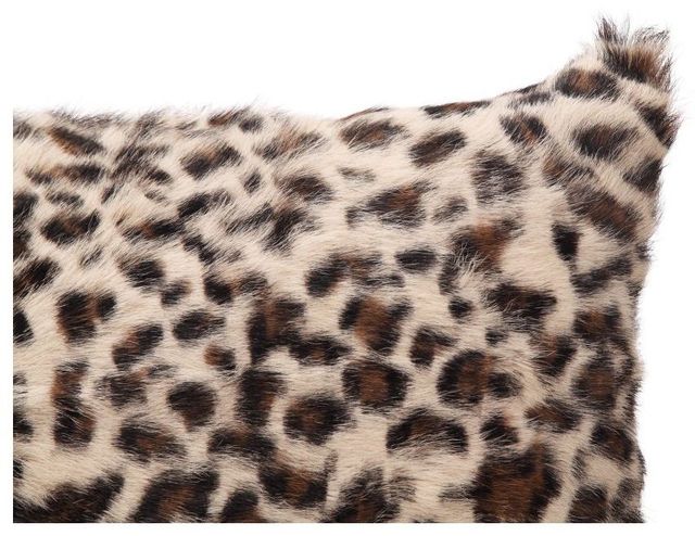 Moe's Home Collection Goat Brown Fur Spotted Bolster-1