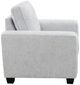 Intercon Ashbury TUP Soft Gray Chenille Ashbury Chair-2
