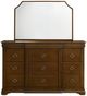 Coaster® Garland Brown Cherry Dresser with Mirror-1