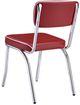 Coaster® Retro 5-Piece Red/White Oval Dining Table Set-3