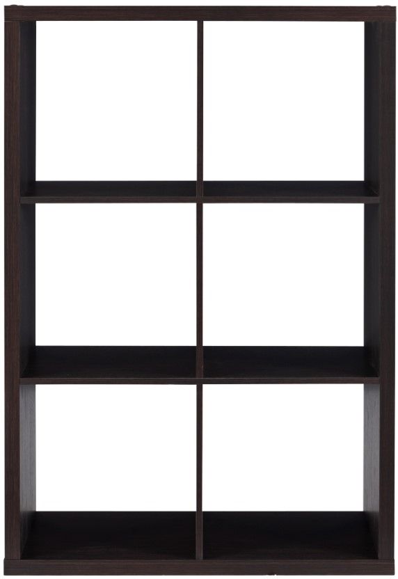 Linon Cody Espresso 6-Cube Storage Cabinet -4
